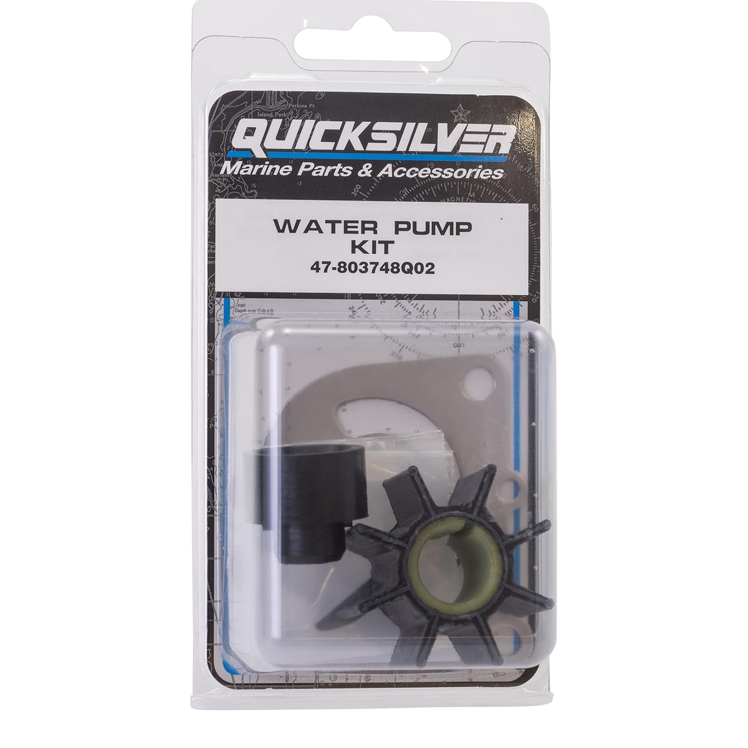 Amazon.com : Quicksilver 803748Q02 Water Pump Impeller Repair Kit - Mercury  9.9 Horsepower 4-stroke BigFoot Outboards : Sports & Outdoors