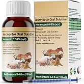 Ivermectin Liquid for Sheep &amp; Goat, Poultry &amp; More, Gut Health, Promotes Immune &amp; Digestive Support, 100ml