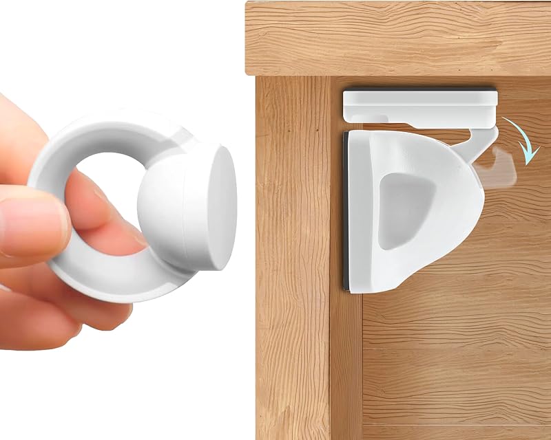 BooBoo Baby Magnetic Child Safety Cupboard Locks x4 + Key UK Award-Winning Brand