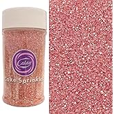 Sentovac Rose Gold Sanding Sugar for Baking Edible Sparkling Sugar Sprinkles Coarse Sugar Crystals for Baking Topping Cake Cookie Cupcake Topper Ice Cream Decoration Supplies 3.2 OZ
