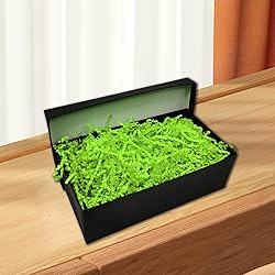 2LB Fluorescent Green Crinkle Cut Paper Shred