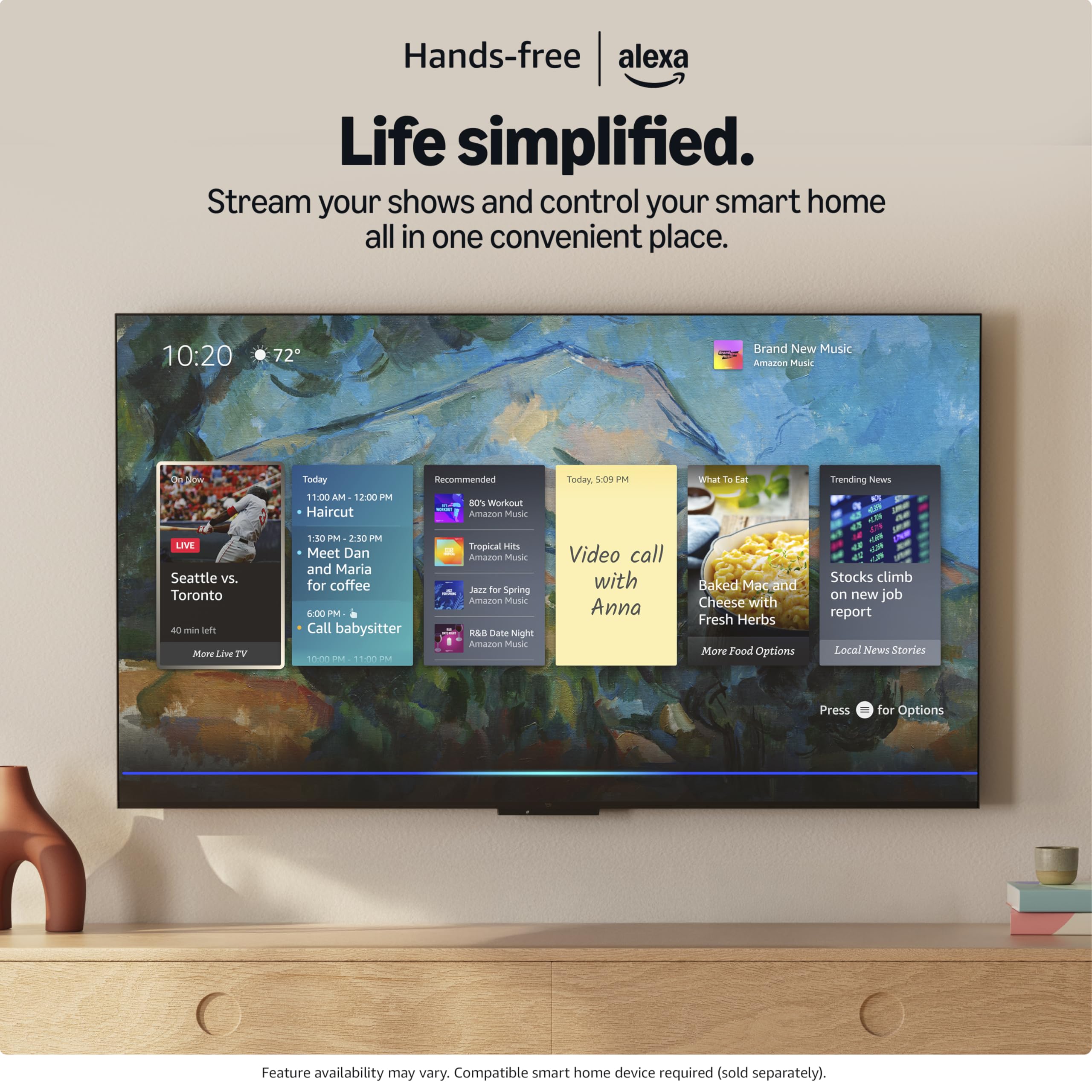 Panasonic W95 Series 55-inch Mini LED 4K Ultra HD Smart Fire TV, Sport Stadium Mode, ATSC3.0, Dolby Vision IQ, Dolby Atmos, HDR10+ Adaptive, Press and Ask Alexa, 144Hz, Wall-mountable - 55W95AP