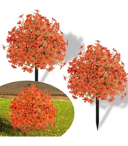 Lot De 2 Boules De Buis Artificielles D'extérieur De 62,4 Cm Avec Décoration à Piques, Résistantes Aux UV, Pour Allée, Bureau, Intérieur, Porche à L'extérieur