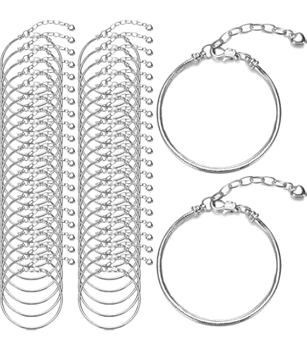 SOFPLATE 1 Doos 14Pcs Snake Chain Charm Armband DIY Ketting Armband Messing Europese Stijl Armband Met Iron Extender Ketting & Hart Tag Bevindingen voor Sieraden Maken Kettingen Levert DIY Vrouwen SOFPLATE 1 Doos 14Pcs Snake Chain Charm Armband DIY Ketting Armband Messing Europese Stijl Armband Met Iron Extender Ketting & Hart Tag Bevindingen voor Sieraden Maken Kettingen Levert DIY Vrouwen
