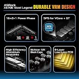 ASRock X670E Steel Legend Motherboard AMD AM5 ATX DDR5 Wi-Fi 6E PCIe5 M.2 view 6