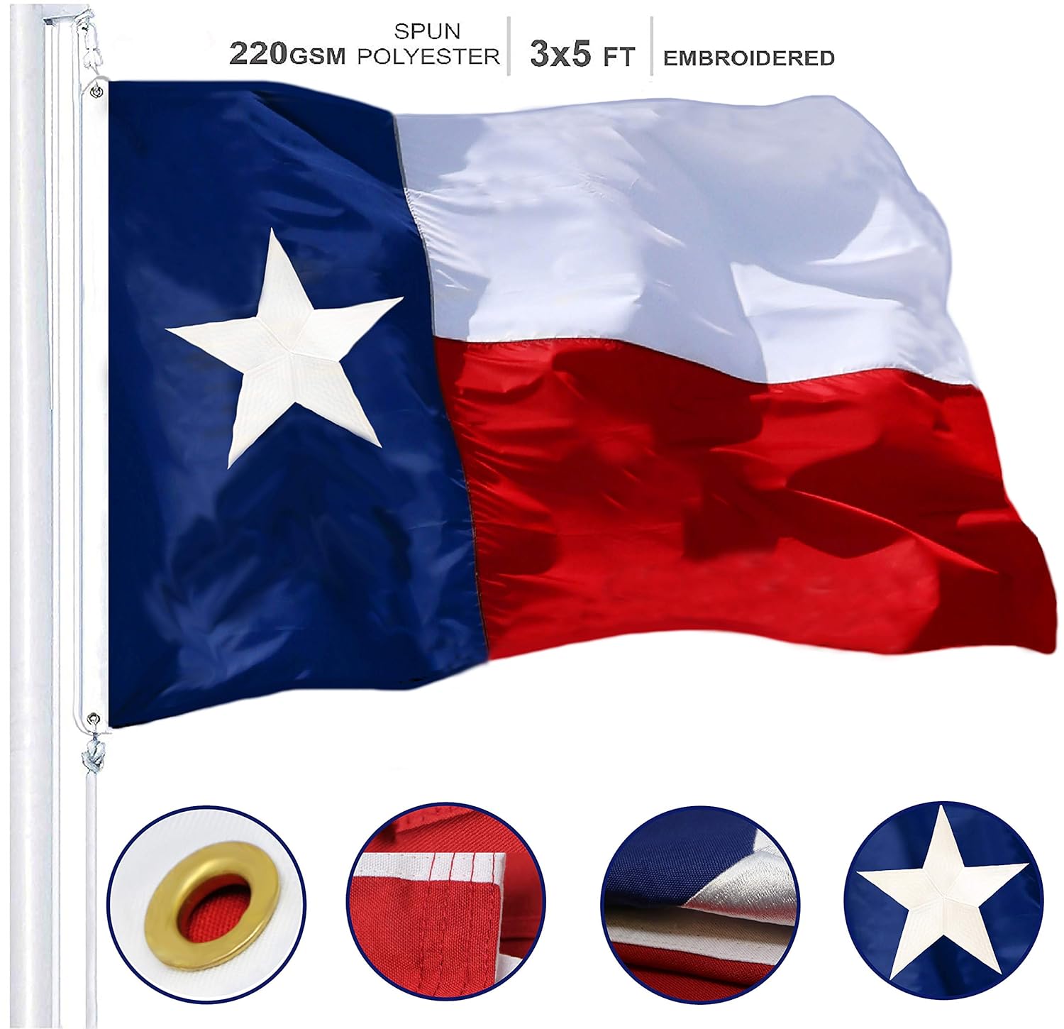 Best Lone Star State Garden Flag