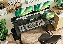 Claiks Standing Desk with Drawers, Stand Up