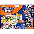Skillmatics Reusable Stickers - Around Town, Creative Story Building Activity, Mess-Free, Learning & Educational Travel Toy, 150+ Stickers, Preschool Skills, Gifts for Kids Ages 3, 4, 5, 6, 7