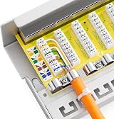 deleyCON CAT 6 Patch Panel 12 Port 1U Shielded RJ45 LAN Network Distribution view 6