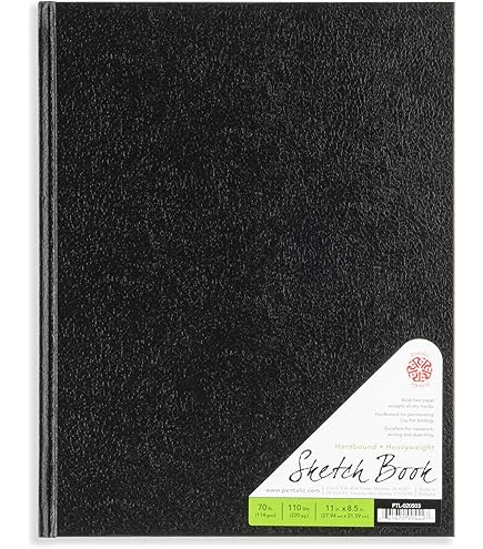 Amazon.com: 8.5 x 11 Artist's Loft Black Hardbound