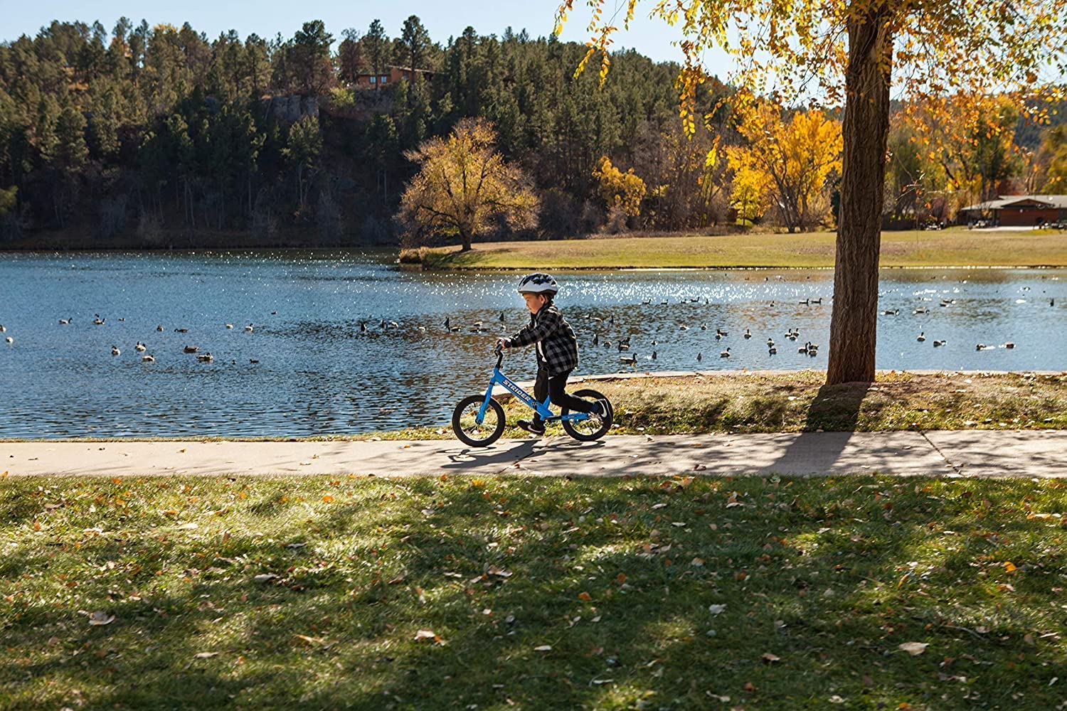 Strider 14x, Balance Bike for Kids 3 to 6 Years - Includes Custom Grips, Padded Seat, Performance Footrest & All-Purpose Tires - Easy Assembly & Adjustments