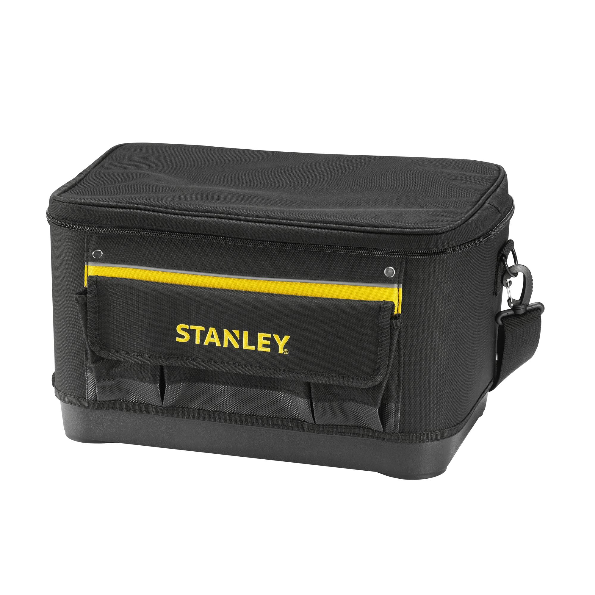 STANLEY 600 Denier Rigid Multi-Purpose Tool Bag, Pocket Storage Organiser for Tools and Small Parts, 16 inch, 1-96-193