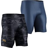 Onvous Men's Swim Jammers Bundle | AquaGenesis + Stealth | Men's Jammers for Swimming | Size 30