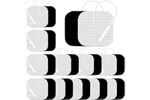 GROZAV Tens Unit Electrode Pads 24pcs 2x2" Tens Unit Pads Upgraded Reusable Tens Pads Replacement Compatible with TENS 7000, AUVON, NURSAL, Etekcity, Nicwell Care, HealthmateForever TENS EMS Machine