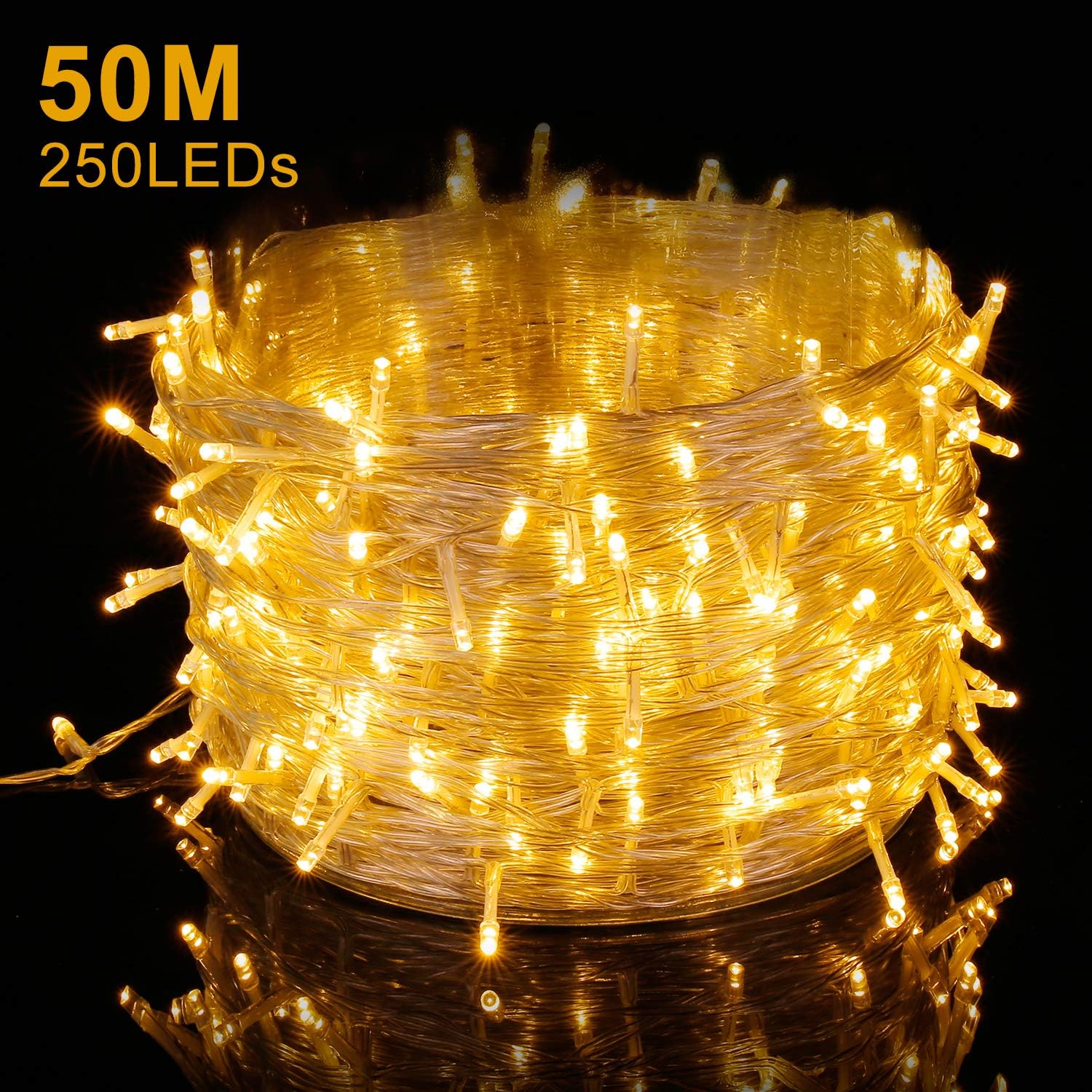 Elegear Guirnalda Luces exterior 250 LEDs 50m Cadena de