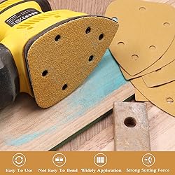 MAXMAN Mouse Detail Sander Sandpaper, 80 Grit Mouse