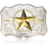 BBOTEN Western American Star Belt Buckle Large Texas Belt Buckles for Men Dad Horse Belt Buckles Men Western Cowboy
