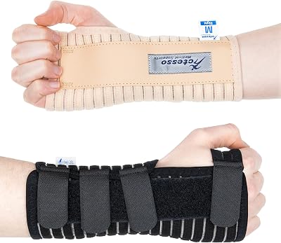 Actesso Breathable Wrist Support Brace Splint Right Medium Black