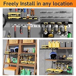 Power Tool Organizer Wall Mount with 4 Drill