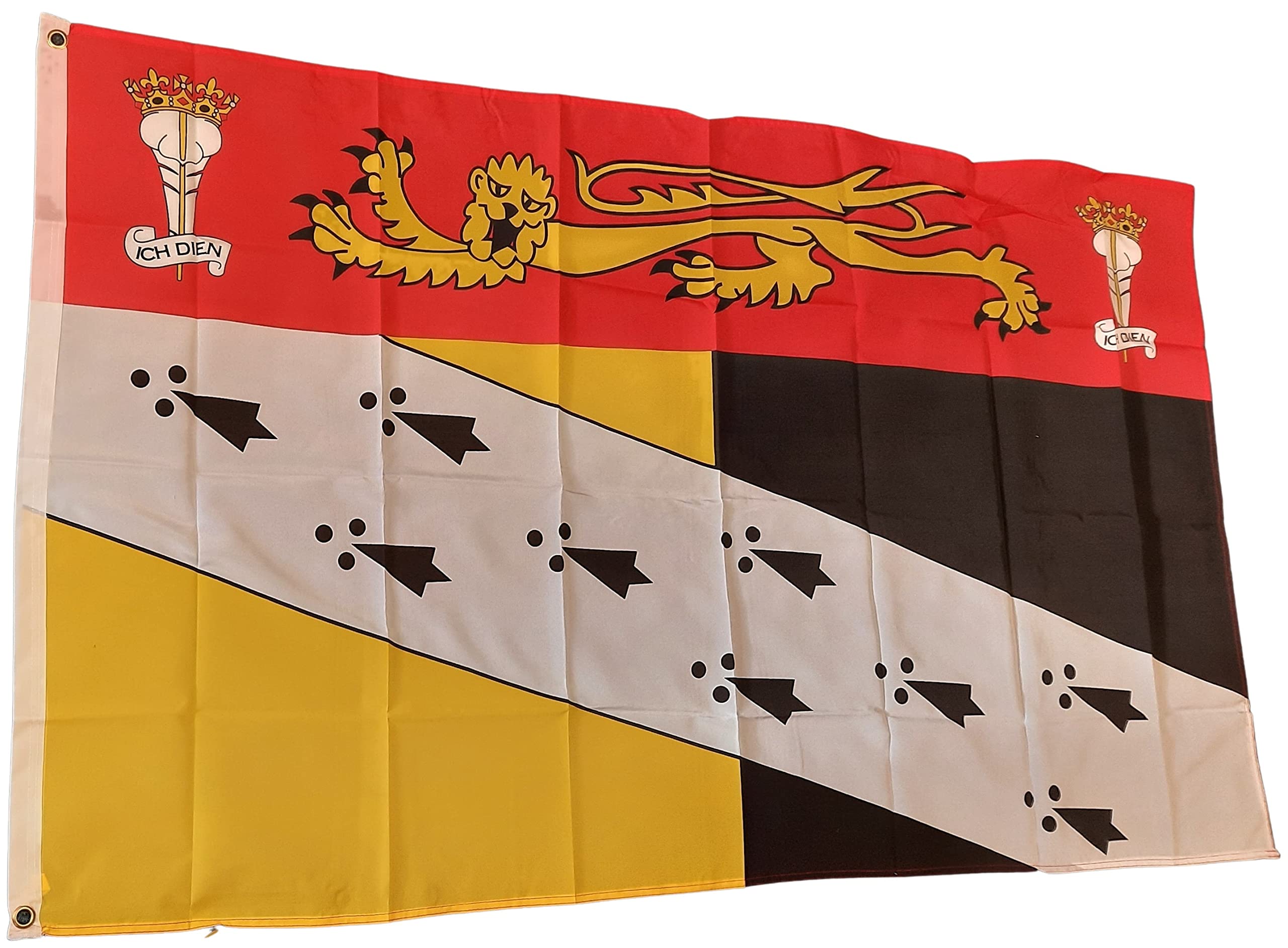 NWFlags Norfolk Flag 5ft x 3ft 75d Premium Polyester Suitable For Flagpoles | Strong Polyester 5x3 foot material Norfolk Crest flag with Eyelets