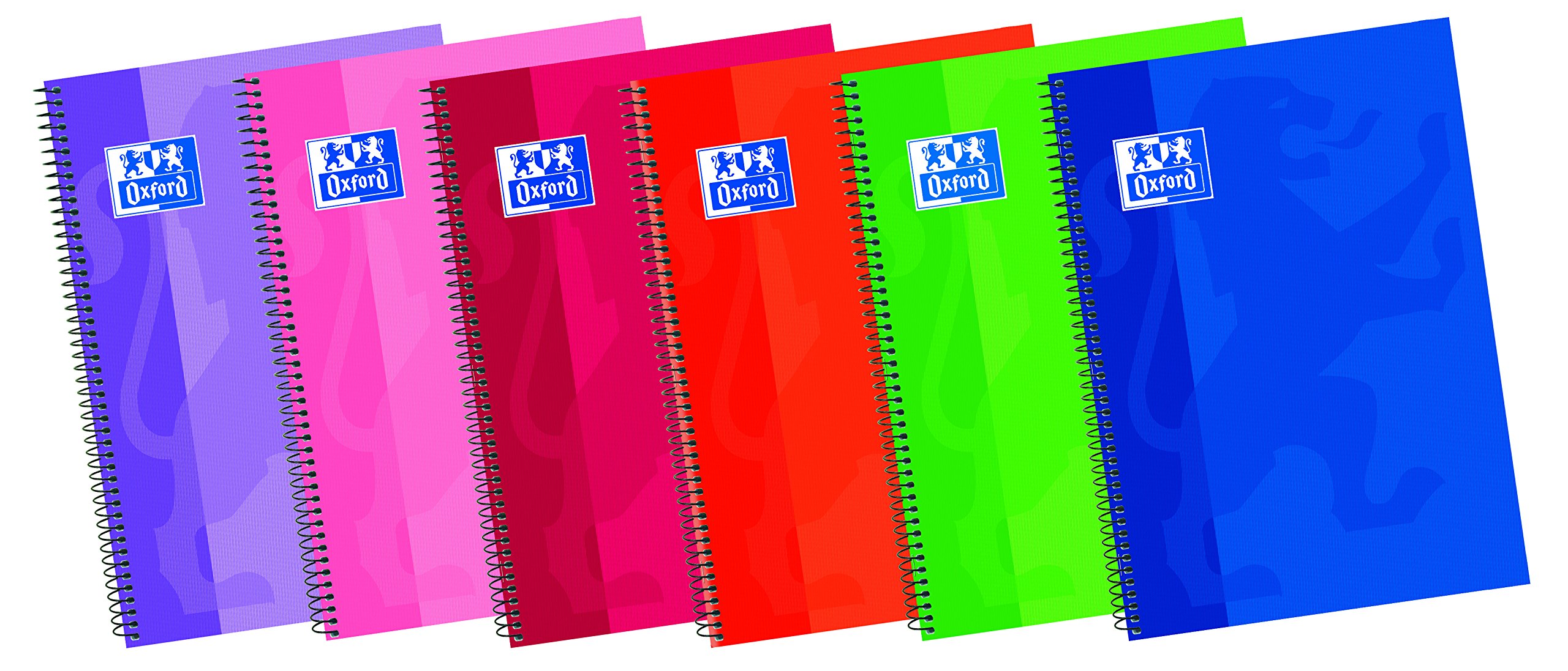 Oxford – Foolscap 80 Sheets Graph Paper with Margin Lid extradura (Assorted colors)