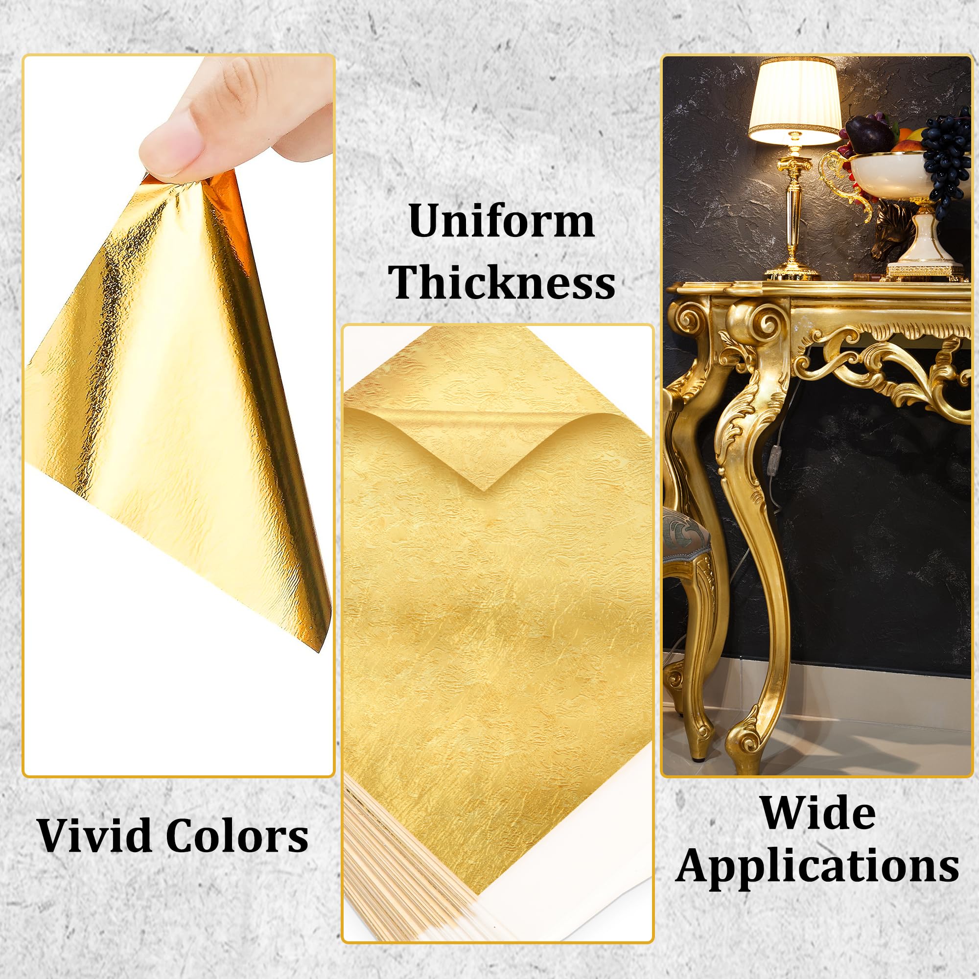 300Pcs Gold Leaf 5.1