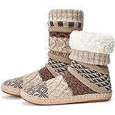 Cozylook Fuzzy Slipper Socks for Women, Non-Slip Winter Cabin Socks with Soft Soles