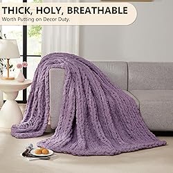 L'AGRATY Chunky Knit Blanket