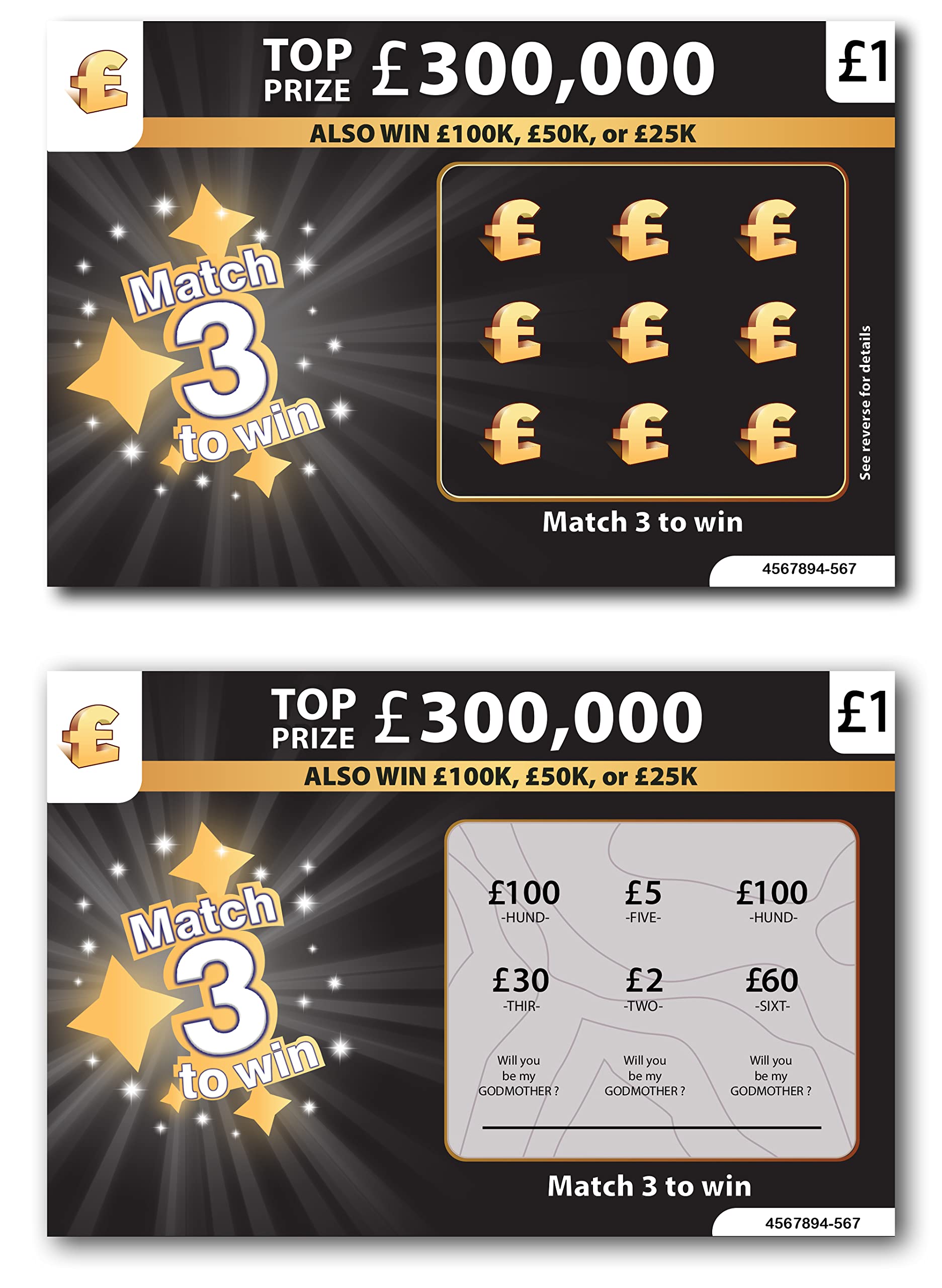 2 PACK - Will you be my Godmother Scratch Cards | Godmother Proposal Card | Baby Shower Card Godmother Gifts | Pregnancy Announcement Ideas Scratch Card Reveal | Baby Announcement Ideas