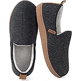 LongBay Women's Memory Foam House Shoes Cozy Brushed Jersey Slippers for Indoor Outdoor