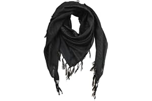 VIVIAN & VINCENT Shemagh Tactical Desert Scarf Keffiyeh Cotton Scarf Wrap for Men And Women