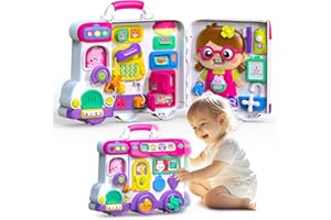 Ryotagift Baby Montessori Busy Board for 1-2 Year Old Boy Girl Gift,Musical Toddler Toys for 1+ Year Old,Early Educational Montessori Toy for Toddlers 1-3,Birthday Gifts for 1+Year Old Girl