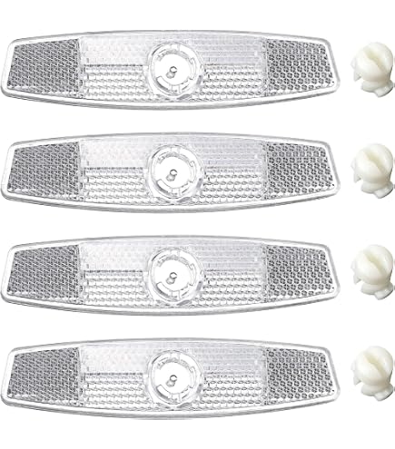 Reflectores Para Radios De Bicicleta - Color Blanco, 1 Unidad | Aumenta La Visibilidad Nocturna