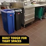 Rubbermaid Slim Jim Vented Container Tall 87 L Black Waste Bin view 6