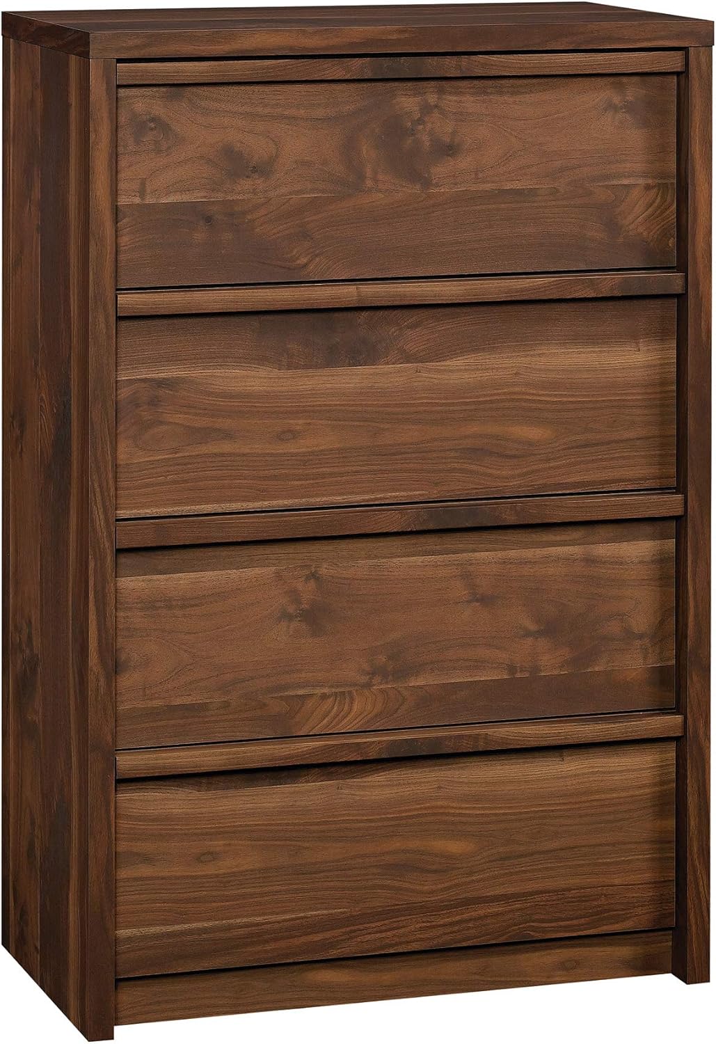Sauder Harvey Park 4-Drawer Chest, Grand Walnut finish: Furniture & Decor