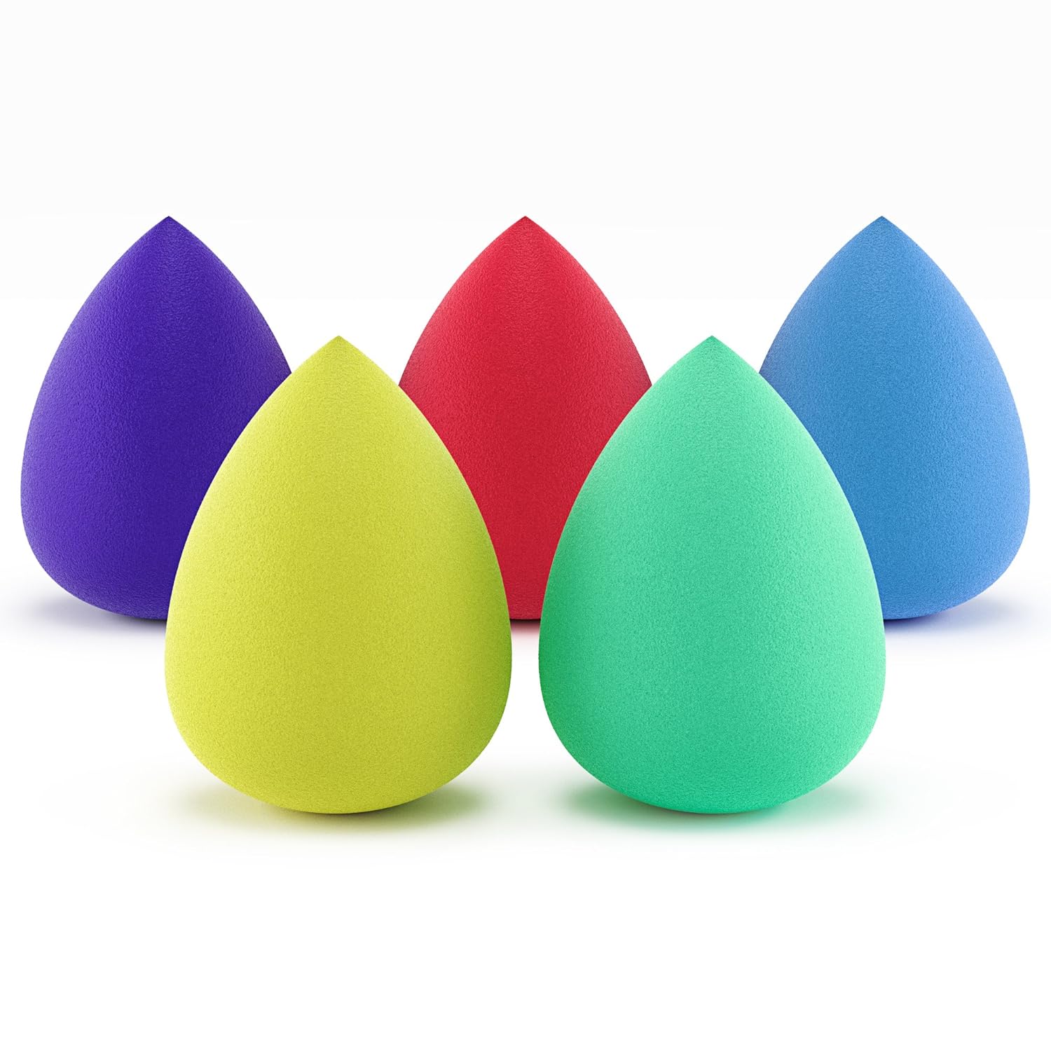 Premium Beauty Sponge Makeup Blender (Set of 5) for Powder, Concealer and Foundation Applicator - Makeup Sponges for Cosmetic Blending : Beauty