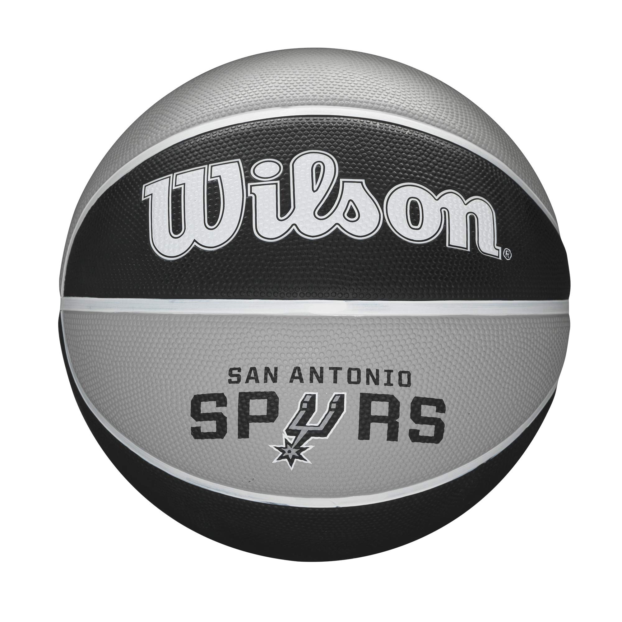 Wilson Basketball, NBA Team Tribute Model, SAN ANTONIO SPURS, Outdoor, Rubber, Size: 7 — image 1