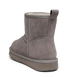 Litfun Suede Mini Boots for Women Winter Warm Fuzzy