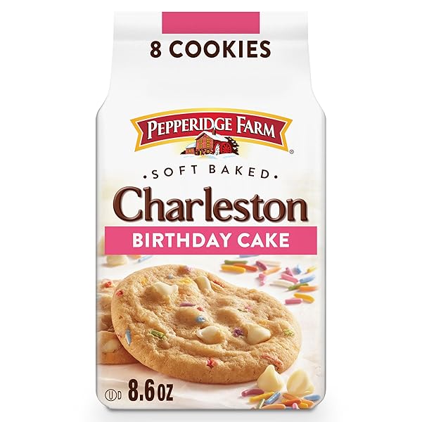 PEPPERIDGE FARM CHARLESTON BIRTHDAY CAKE COOKIES, 8 SOFT...