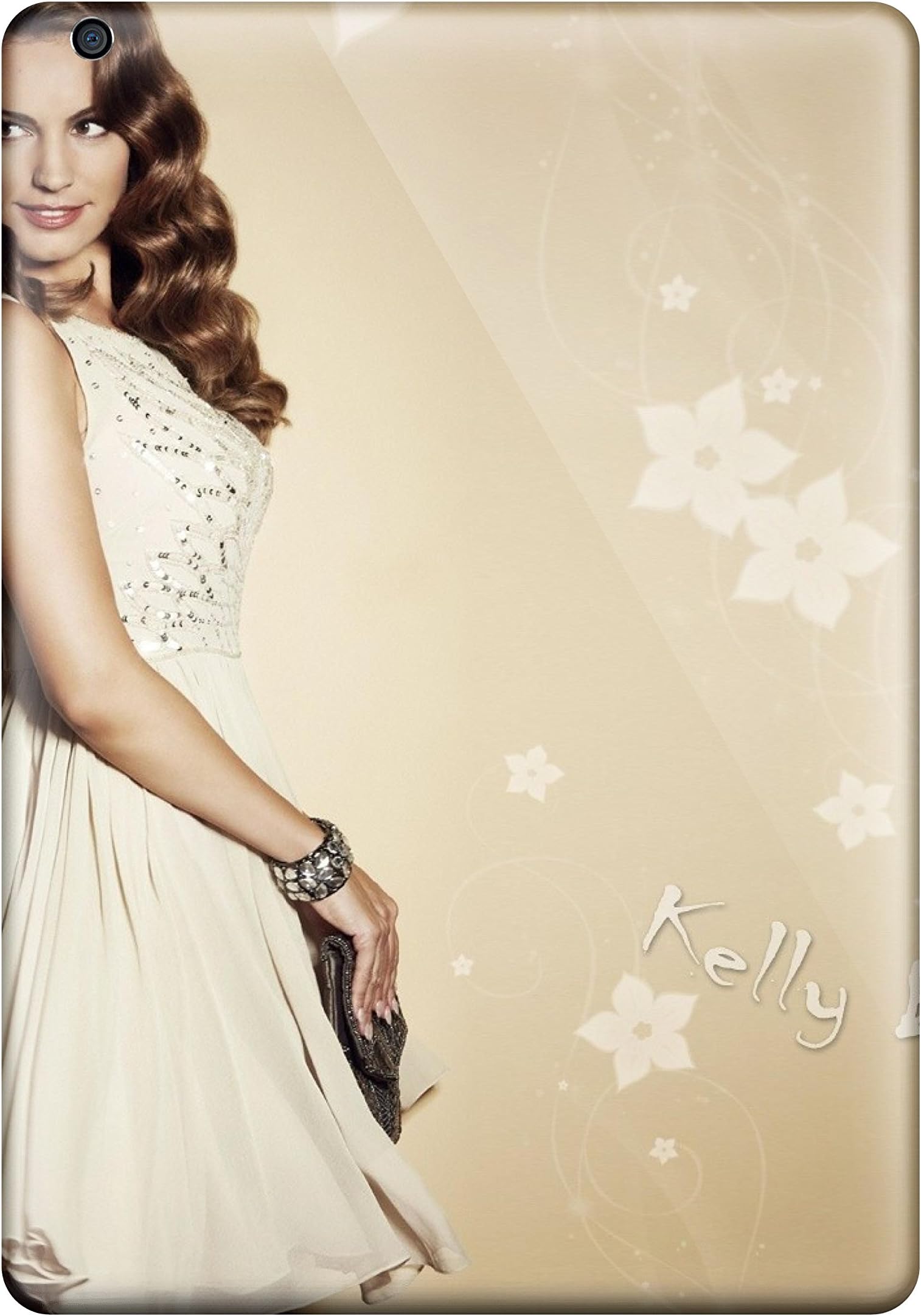 Protective Tpu Case With Fashion Design For Ipad Air (kelly Brook With Nice Hair)