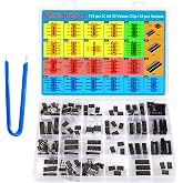 IC Chips kit Minidodoca 173 pcs 20 Values Chip Assortment Set+12 pcs Sockets;Integrated Circuits op amp kit 555 Timer IC Included NE555,LM358, LM324, LM393, LM339, NE5532, LM386,UA741,IC Plier etc