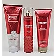 Bath & Body Works - Strawberry Pound Cake - Bundle -3 items - Moisturizing Body Wash, Ultimate Hydration Body Cream and Fine Fragrance Mist - Spring 2022