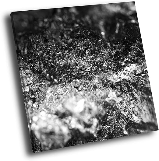 Amazon.de: AB544 Leinwandbild, abstrakt, quadratisch, Schwarz/Weiß, canvas,  Opt. 3-50x50cm S