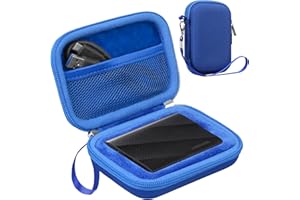 Lacdo Hard Carrying Case for Sam Sung T9 Portable Solid State Drives 1TB 2TB 4TB USB 3.2 External SSD Hard EVA Shockproof Sto