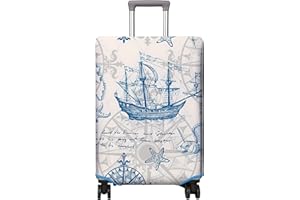 PtRug Travel Luggage Cover Suitcase Protector Fits 18-32 Inch Luggage Wheel Covers Patterned Travel Related Items Flower Luggage Protector Elastic Luggage Anti-scratch Suitcase Cover L