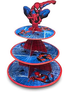 Asda Comic 2 Tier Cake Stand Display Cupcake Box Amazon Co Uk