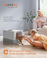 Feandrea Hidden Cat Litter Box with Hood and Slide-Out Tray 15 kg Max Load view 2