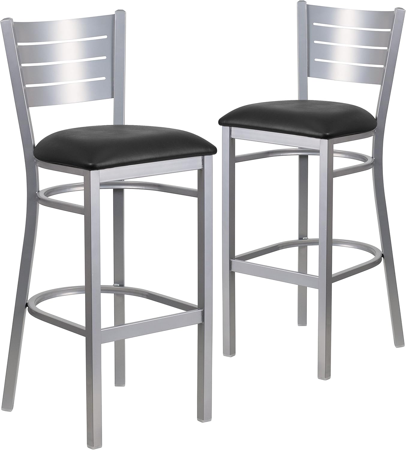 Best Ladder Back Restaurant Bar Stool In Black