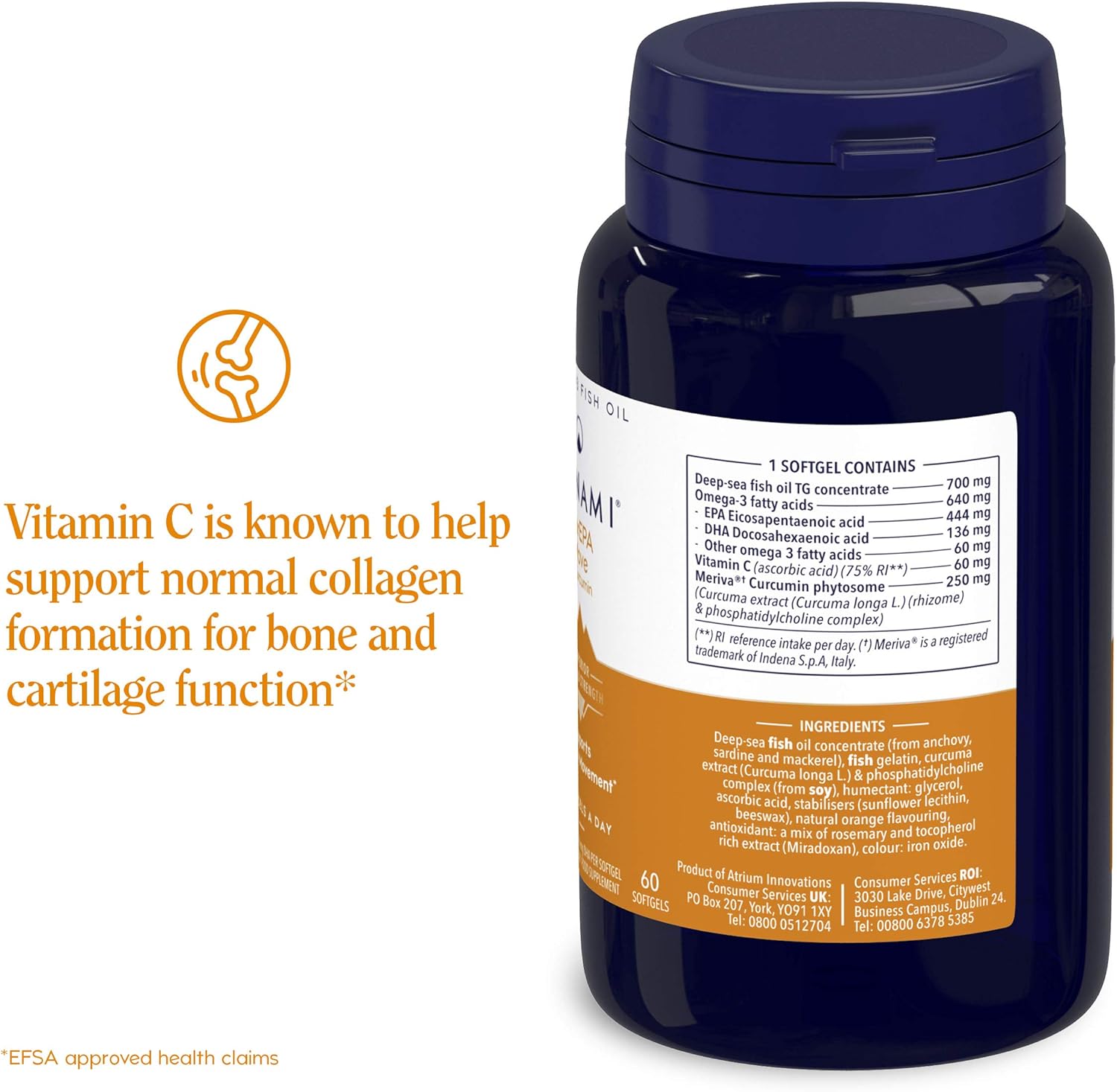 Omega 3 Fish Oil Supplement, Minami, MorEPA Move Plus Cucurmin, High Concentration of DHA & EPA - Image 4