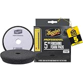 Meguiar's Professional 5" Finishing Foam Pad, 2 Pack | Professional Foam Pad for Finishing, use with Finishing Products for Increased Gloss and Shine, or to Apply a Car Wax